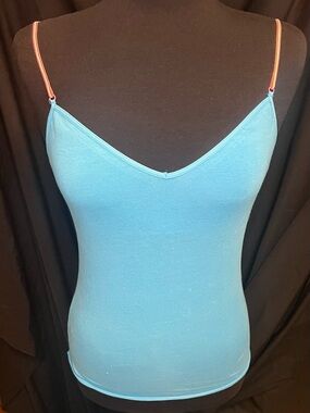 NWT Victoria’s Secret Turquoise Tank Size Medium Pink Y2K